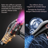 Sèche cheveux 1200W 2 vitesses de vent 2 réglages de température Commande à double interrupteur Sèche-cheveux à séchage rapide