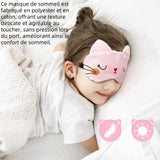Masque de nuit de dessin animé 19x13cm anti-lumière ultra-douce masque pour les yeux masques de sommeil cache yeux pour voyage