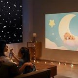 Rideaux occultants 145x200cm rideaux découpables Imprimé étoile lune DIY portables adhésif convient pour voyages/salle de bain