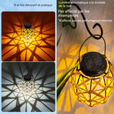 Lampe solaire extérieur 2 pcs 9x13x14cm 6h IP55 1600mah 2 vitesses réglage lumière solaire extérieur lampe solaire borne solaire