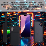 Batterie externe 5000mah pour iph16 plus batterie à clip arrière pour téléphone portable alimentation mobile à affichage numérique