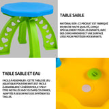 Table d'activité 33 accessoires table sable et eau table eau sable table d'eau exterieur jouet d'été pour enfants filles et garçons