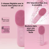 Brosse Nettoyante Visage Électrique 500mAh IPX7 Waterproof Hot & Cold Dual Mode Ultrasonic Cleaning Type-C Brosse nettoyante visage