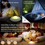 Machine à bruit blanc 1800mah 28 sons apaisants 3 niveaux de lumière USB white noise machine avec 3 niveaux minuterie veilleuse