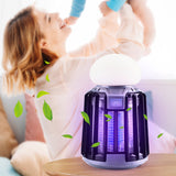 Lampe électrique anti-moustique    USB rechargeable    Mode lumière de nuit  Choc électrique anti-moustique   Lampe anti-moustique