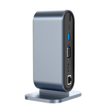 Station d'accueil 12 en 1 carte réseau haut débit charge rapide PD ports USB-C VGA et HD 4K/30hz gigabit ethernet et 4 ports USB 3.0