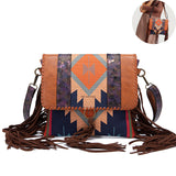 Sac à bandoulière unique pour femme rétro tissé à la main en coton et lin simple épaule sac Messenger grande capacité