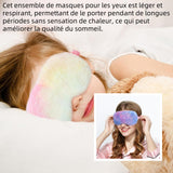 Masque de nuit en peluche 5PCS 20x9,5cm masques de sommeil en peluche masque pour les yeux cache yeux pour enfant et aux adulte