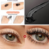 Mascara 1 pcs 10ml Mascara noir Imperméable et résistant à la transpiration naturellement durable épais et fin mascara volumateur