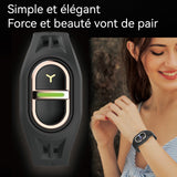Bracelet anti-moustiques 75mAh IPX4 262x29x14mm anti-moustiques bracelet anti-moustiques ultrasonique portable d'extérieur noir