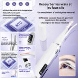 Recourbe cils chauffant 3 réglages de température 400mah écran LCD recourbe cils electrique recourbe-cils à température contrôlée
