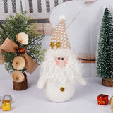 2 poupées naines de noël, bonhomme de neige, produits de décoration de noël, décorations de fenêtre, cadeau de noël