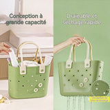 Panier de pique-nique 39,7x30,5x13.2cm léger et portable panier de pique nique panier de plage sac de plage panier pique nique