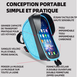 Sacoche vélo jusqu’à 6.3 pour téléphone tactile support telephone velo étanche sacoche de cadre vélo VTT etanche pour smartphone