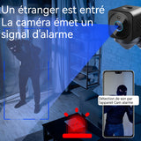 Caméra 1080P batterie 500mAh caméra de surveillance bidirectionnelle sans fil avec interphone Wi-Fi vision nocturne infrarouge