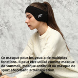 Masque de nuit 2 en 1 cache-yeux et cache-oreilles anti bruit bandeau dormir et cache oreille masques sommeil à réduction bruit