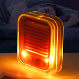 Mini ventilateur de refroidissement refroidisseur d'air bureau muet refroidissement climatisation ventilateur atmosphère lumière