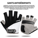 Gants de cyclisme 22-24cm gant de sport gants antidérapants porosité gants demi-doigts vélo gants demi-doigts pour l'extérieur noir