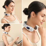 Masseur biceps et cervicales 15 cm Minuterie intelligente de 15 minutes 16 niveaux d'intensité et 8 modes Recharge USB Chauffable