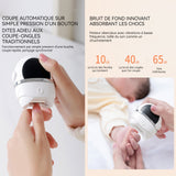 Coupe-ongles électrique 800mah ouverture incurvée stockage de ruines silencieuse coupe-ongles automatique pour adultes enfants