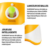 Lanceur automatique de 25.1cmx27.1cmx21.4cm lanceur de lanceur de balles pour animaux de compagnie jouet d'entraînement pour chien