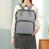 Sac à langer 38x29 cm Tissu Oxford Grande capacité de 22 L Peut contenir 3 biberons Peut se déplier en lit bébé de 70 cm Sac à dos