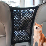 Filet d'isolation pour animaux de compagnie arrière de voiture, filet de rangement respirant et pratique pour voiture, poche