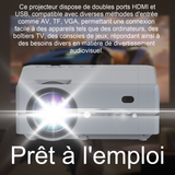 Vidéoprojecteur 220ansi 1920x1080 4.3inch lcd machine projection projection à domicile projection télévisuelle mini projecteur