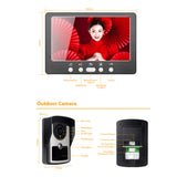 Home Video Doorbell Graffiti WIFI But Doorbell Intercom System 7-inch Color Indoor Display HD 1080P Video Photo Visual Intercom