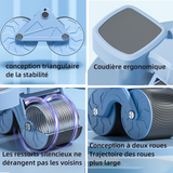 Roue abdominale à rebond automatique équipement d'exercice de roue pour l'entraînement base fitness abdominal exercice à la maison