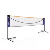 Filet de badminton 6.1x1.55m filet de tennis portable trois niveaux réglables filet de volley exterieur filet de volleyball portable