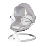 Balancelle electrique 3 en 1 gris avec télécommande 5 modes balancement minuterie bluetooth musique siège balançoire de électrique