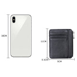 Porte-monnaie homme porte-monnaie en cuir de vache housse de carte ultra mince porte-monnaie multi-cartes cadeau homme
