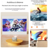 Vidéoprojecteur 1080P 1000ANSI projection portative Projection sur écran mobile Projecteur PTZ Convient pour un usage domestique