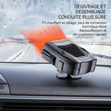 Chauffage de voiture 150W 12v air froid et chaud rotatif à 360 degrés dégivrage et désembuage chauffage réchauffeur de voiture