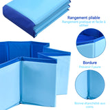 Piscine 160x30cm Résistant et facile à ranger Facile à vider Convient aux animaux et aux enfants de moins de 65kg Piscine pour Chien
