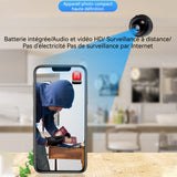 mini caméra surveillance intelligent sans fil WiFi Batterie interne avec Audio Grand angle de 150 degrés caméra surveillance