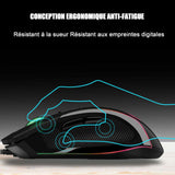 Souris bluetooth 100mah 5V 7 boutons 4 niveaux sensibilité réglables souris rechargeable ergonomique souris bluetooth sans fil