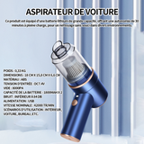 Mini aspirateur 8000Pa 120W mini aspirateur voiture aspirateur de professionnel vide main sans fil puissant pour voiture en bureau