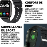 Montre connectée 7-14 jours d'autonomie en veille écran de 1,85 pouce étanchéité à l'eau et à la poussière ip68 musique jouable