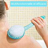 Brosse de bain 36,5x7x3cm brosse de bain à long manche matériau écologique poils doux durable élimine facilement les peaux mortes