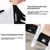 Gants de cyclisme 22-24cm gant de sport gants antidérapants porosité gants demi-doigts vélo gants demi-doigts pour l'extérieur noir