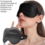 Masque de nuit en soie 21,5x10,5cm anti-lumière ultra-douce masques de sommeil masque pour les yeux cache yeux voyages maison