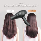 Lizze sèche-cheveux 2600W 220V noir séchage rapide température constante soins capillaires professionnel ion style sèche-cheveux