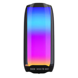 Haut-parleur Bluetooth Lumière colorée lumière clignotante éblouissante Connexion Bluetooth sans fil Caisson de basses Métal