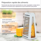 oupe legumes multifonctions 13,5x10x22cm mandoline de cuisine en abs et acier inoxydable 430 coupe légumes manuel coupe-aliment