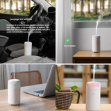 Diffuseur d'arômes 100 ml désodorisant de voiture avec lumière diffuseurs de parfum d'huiles pour voiture bureau humidificateur
