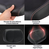 siège de vélo 680g arc en acier élargir No Nose Slow Rebound PU Leather Shock Absorption selle de vélo ultra confortable