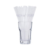 Pailles en plastique coudées blanches jetables allongées pailles de thé au lait de boisson de jus pliables 100 paquets