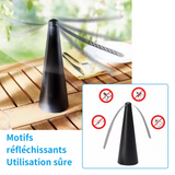 Ventilateur anti mouche 3 pcs répulsif à pale avec des pales souples pour eloigner les mouches répulsif anti mouche pour BBQ fêtes